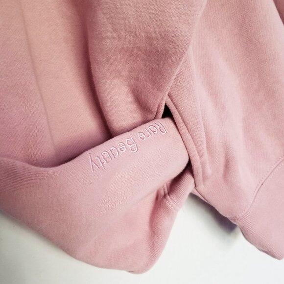 Rare Beauty Everyday Quarter Zip Sweatshirt Pullover Fleece Cozy XL Dusty Rose - Picture 8 of 16